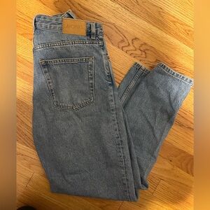 Monki Women's Blue Straight Jeans